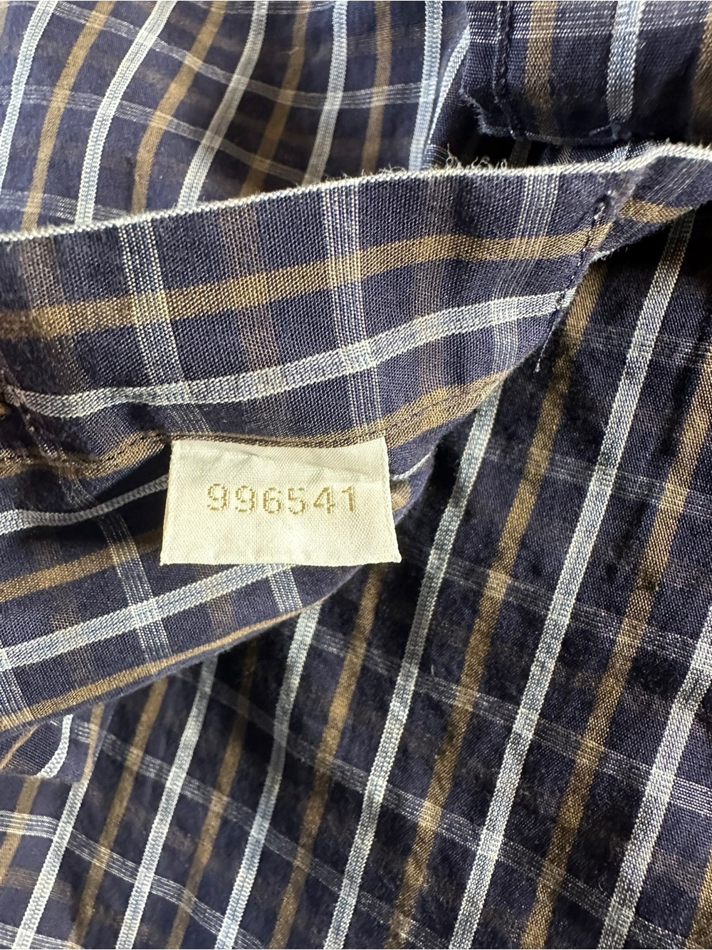 Nordstrom Men's Navy and White Plaid Button-Down Shirt XLT - Picture 12 of 13